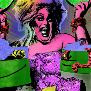 Art of Devine . this image has many colors on the background and the entire image